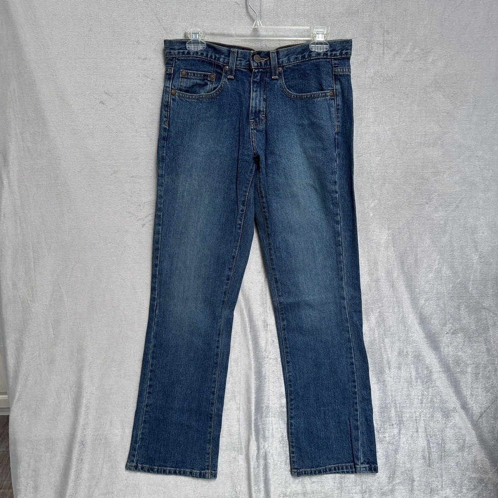 Calvin Klein Jeans Jeans Womens 6 Dark Stonewash Low Rise Bootcut Stretch‎ Denim